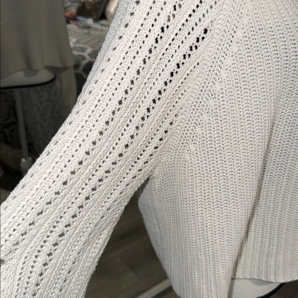 American Eagle Outfitters Women's Cream Knit Sweater - Picture 2 of 4